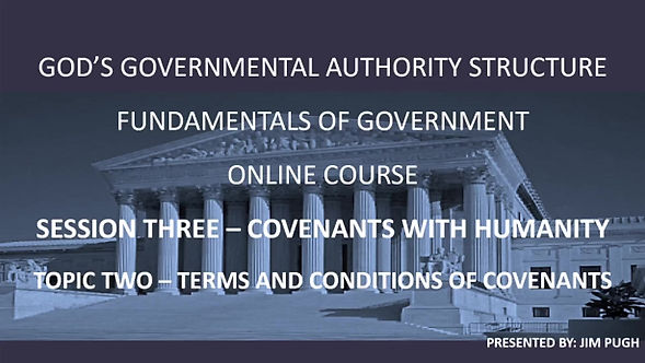 Session Three Topic Two - Terms and Conditions of Covenants